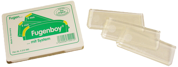 Fugenboy silicone-profilskrabere, lige profil hvid
